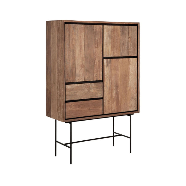 Cupboard Metropole Low | 3 Doors and 2 Drawers