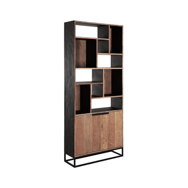 Bookrack Cosmo | 2 Doors, 10 Open Racks