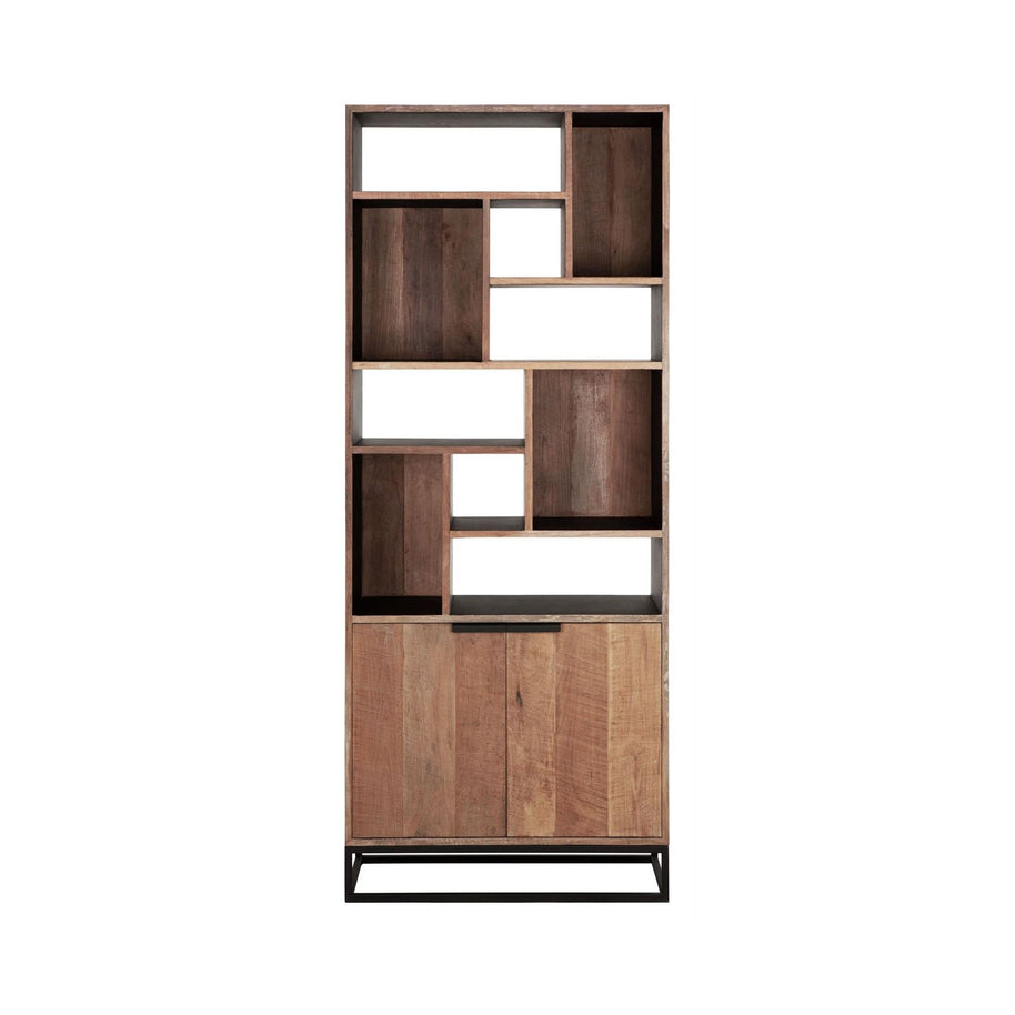 Bookrack Cosmo | 2 Doors, 10 Open Racks