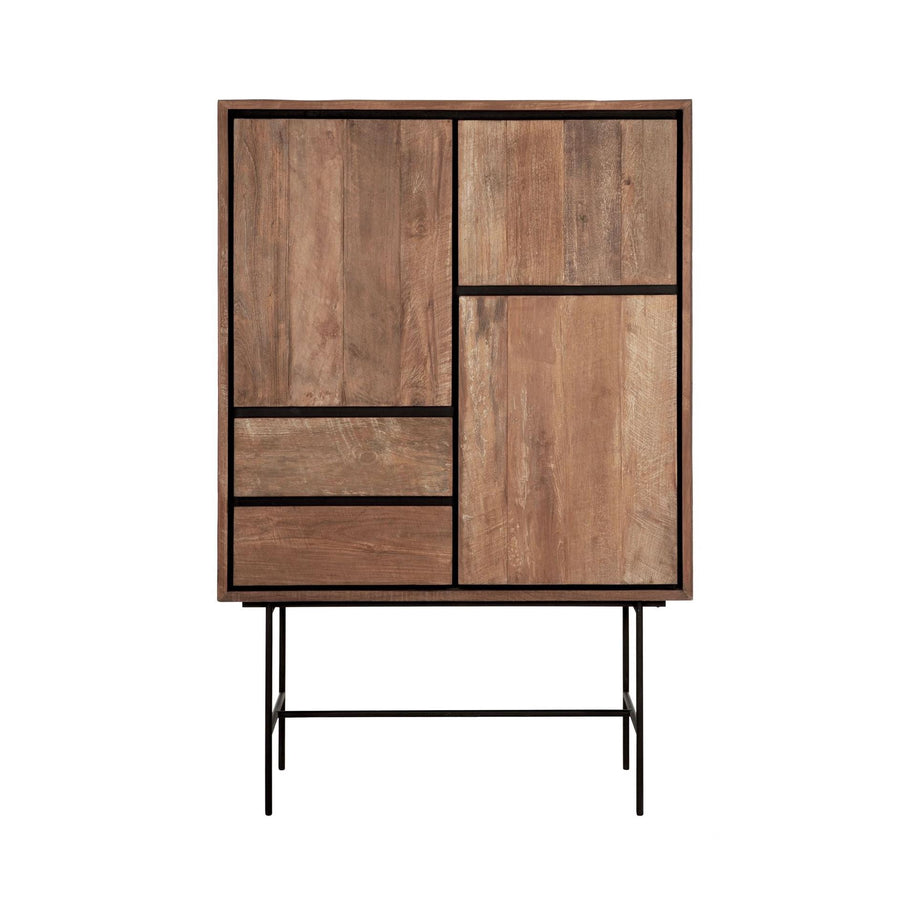 Cupboard Metropole Low | 3 Doors and 2 Drawers