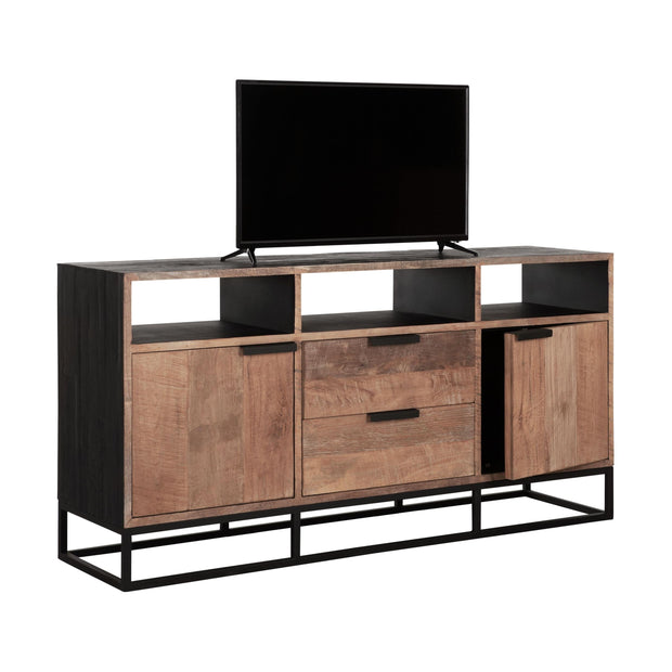 TV Stand Cosmo No.3 High | 2 Doors, 2 Drawers, 3 Open Racks