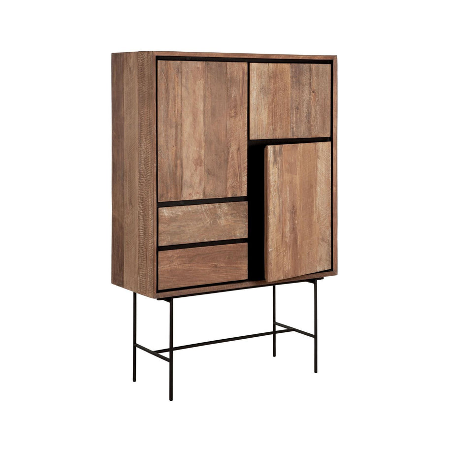 Cupboard Metropole Low | 3 Doors and 2 Drawers