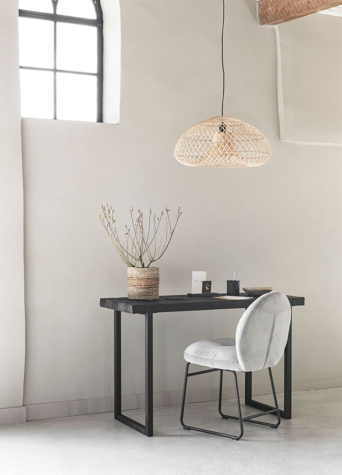 Writing Desk Beam BLACK