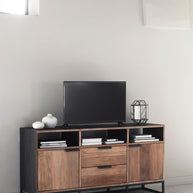 TV Stand Cosmo No.3 High | 2 Doors, 2 Drawers, 3 Open Racks