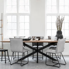 Dining Table Curves Rectangular