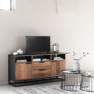TV Stand Cosmo No.3 High | 2 Doors, 2 Drawers, 3 Open Racks