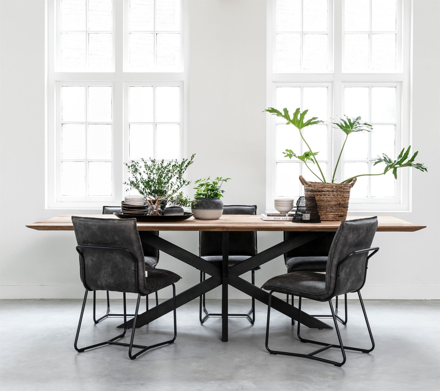 Dining Table Curves Rectangular