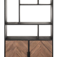 large cc 206100 criss cross bookcase 2 doors 7 open racks115070012591211