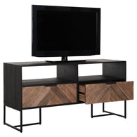 large cc 206301 criss cross tv stand 2 drawers 2 open racks315070012591213