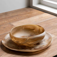 Tray Michelangelo Brown/Whitemust Living Tray Michelangelo Brown/White