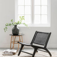 Lounge chair Lazy Loom Black