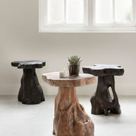 Stool Mushroom Black