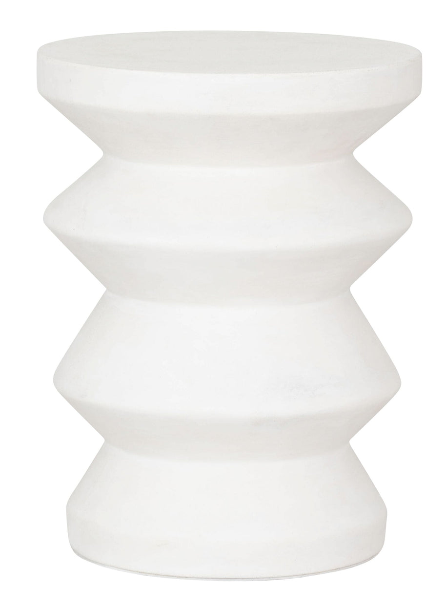 Stool Zig Zag White