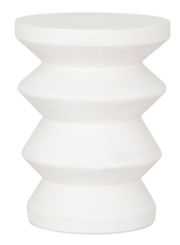 Stool Zig Zag White