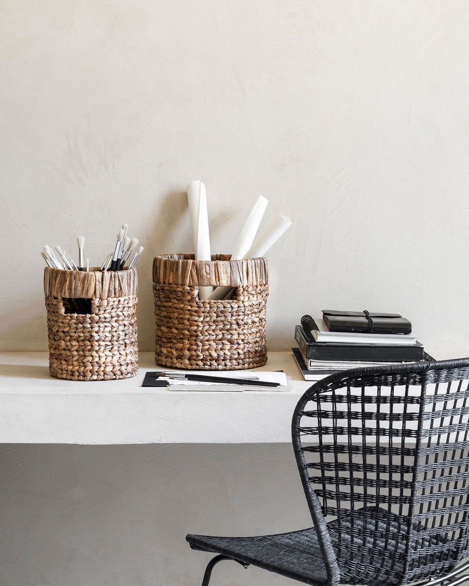 Storage box Organize round, set of 2