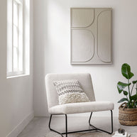 Lounge chair Zola Glossy Natural