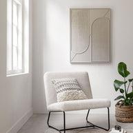 Lounge chair Zola Glossy Natural