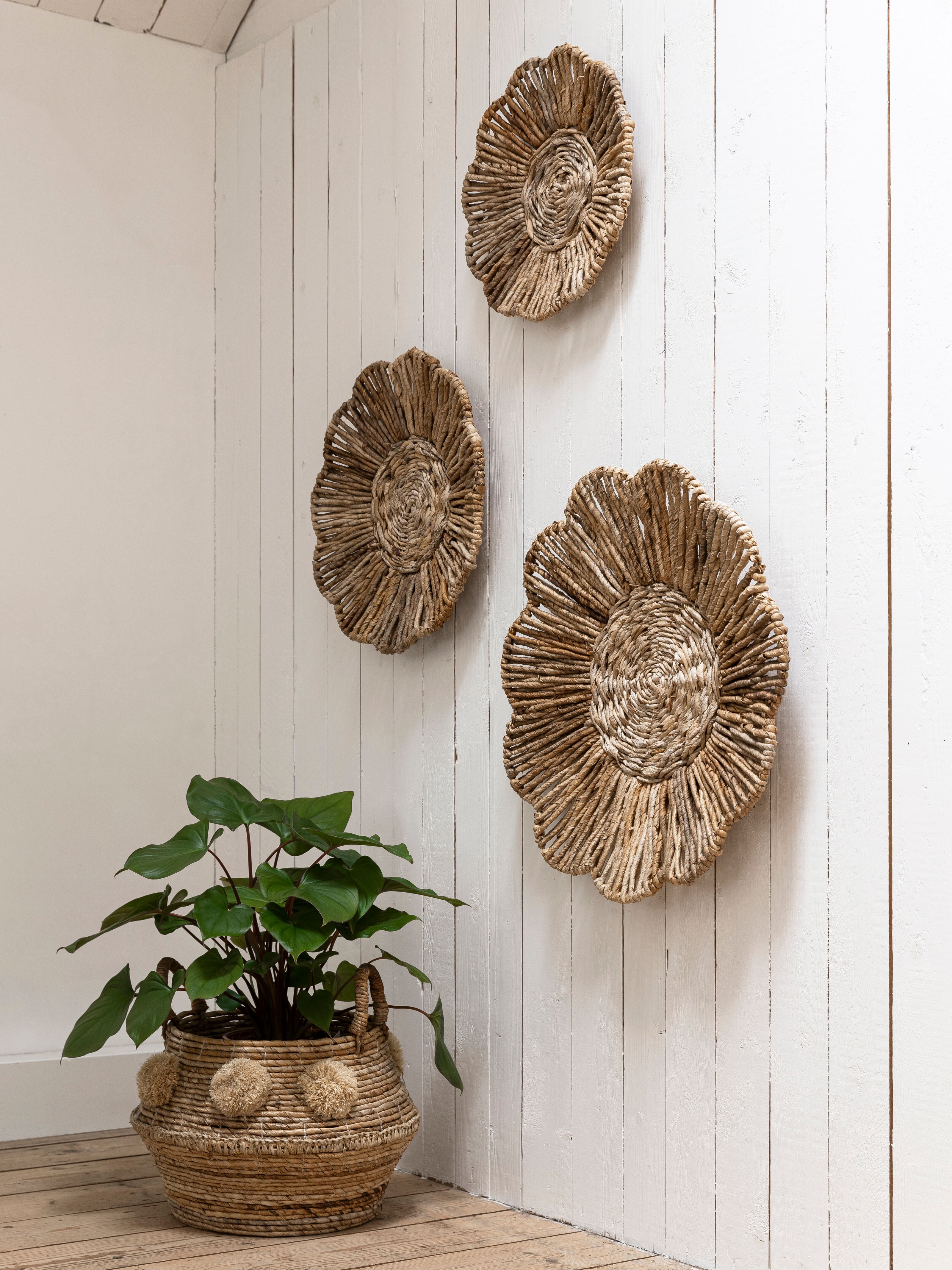 Wall deco Flower, set of 3