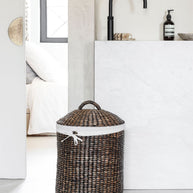 Laundry basket Tahiti BLACK WASH