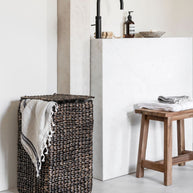 Laundry basket Palawan BLACK WASH