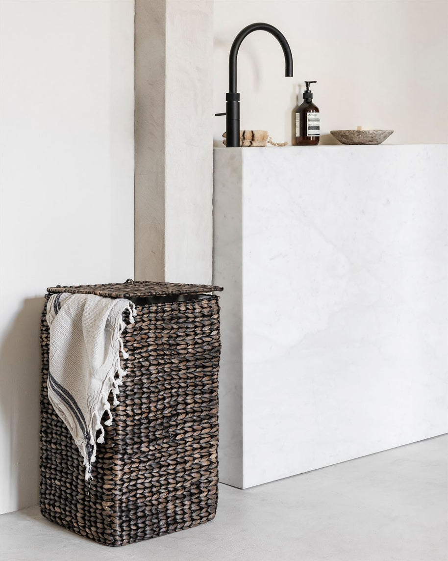 Laundry basket Palawan BLACK WASH