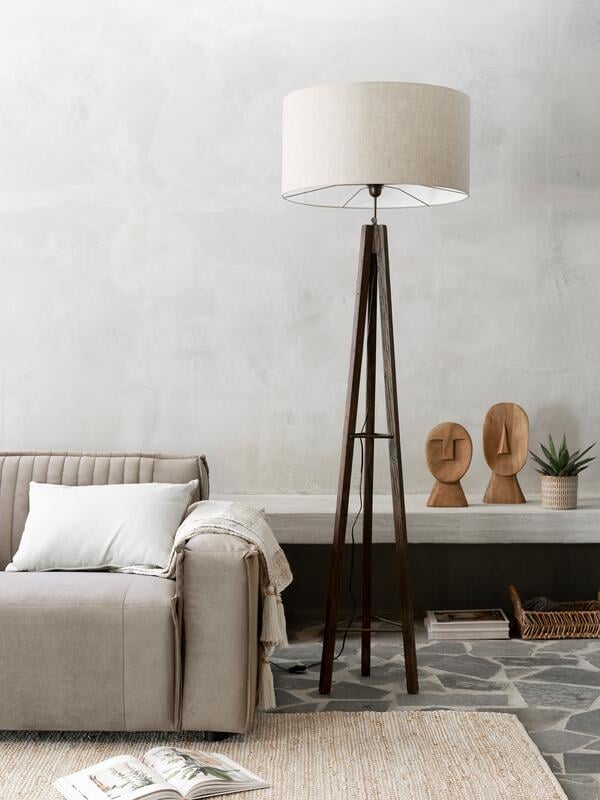 Lamp shade type F, linen natural