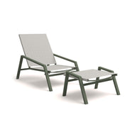 Pulvis Lounge Armchair & Foot Stool