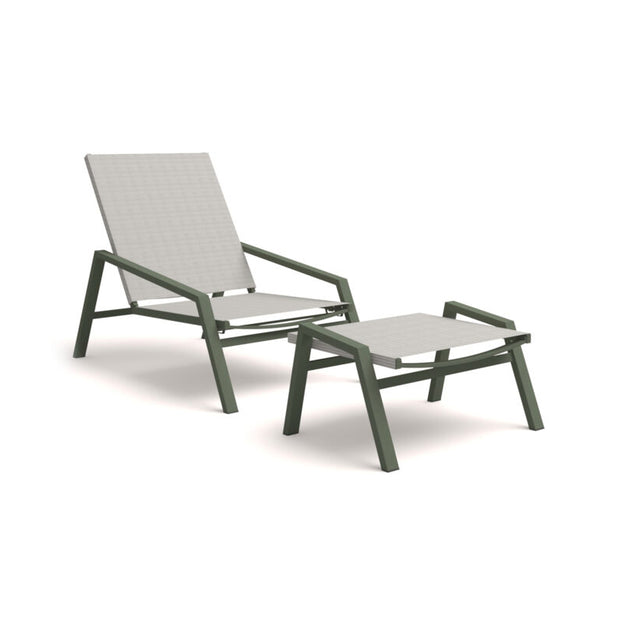 Pulvis Lounge Armchair & Foot Stool